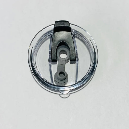 Couvercle transparent avec bouchon de silicone - 20 oz