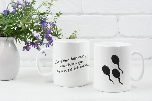 Tasse à café - Je t'aime humour