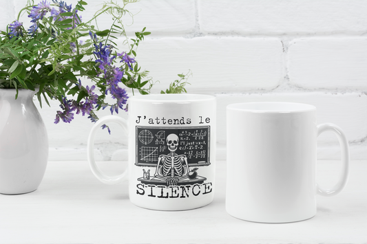 Tasse à café - J'attends le silence 2