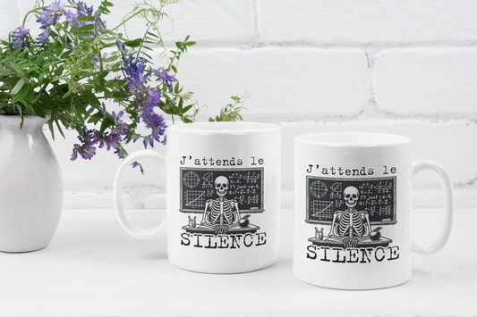 Tasse à café - J'attends le silence 2