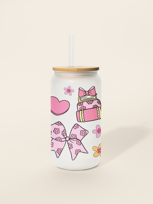 Verre givré - Boucle et livre