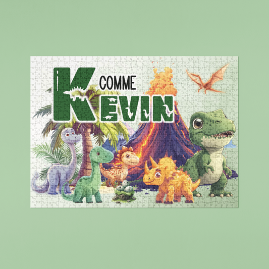 Image de casse tête dino personnalisé