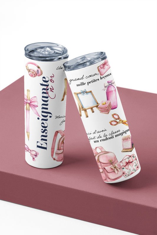 Bouteille isotherme - Enseignante en or