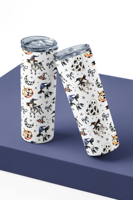 Bouteille personnalisé vache et fantome