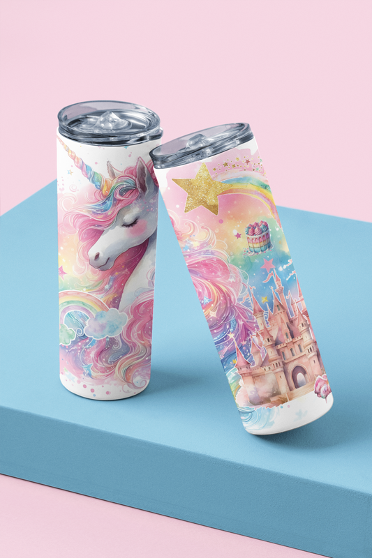 Bouteille isotherme - Monde de licorne