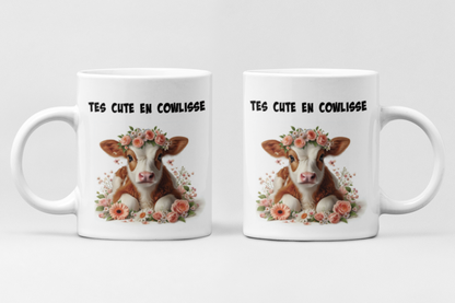 Tasse à café tes cute en cowlisse