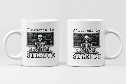 Tasse à café - J'attends le silence 2