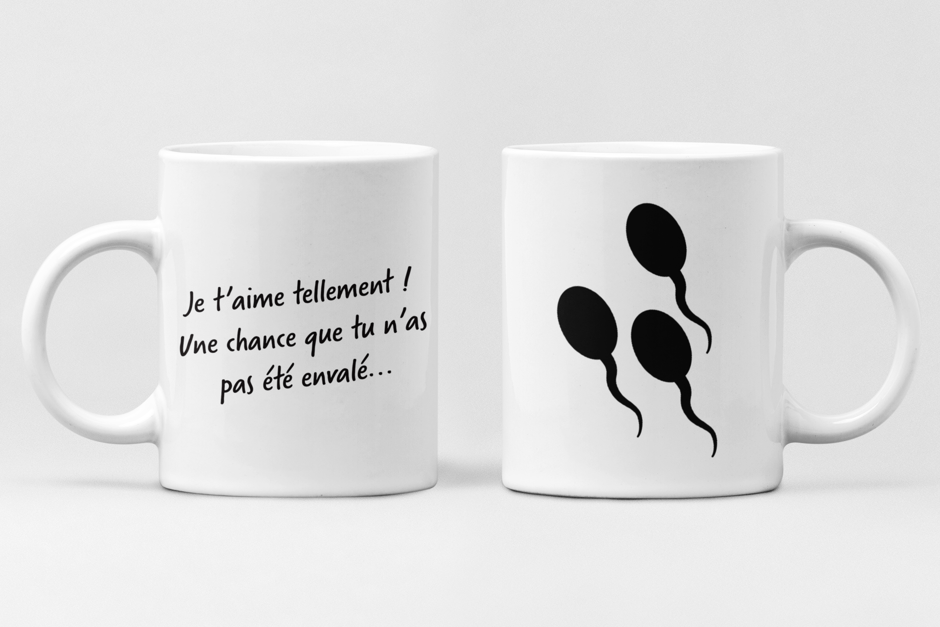 Tasse à café Je t'aime humour