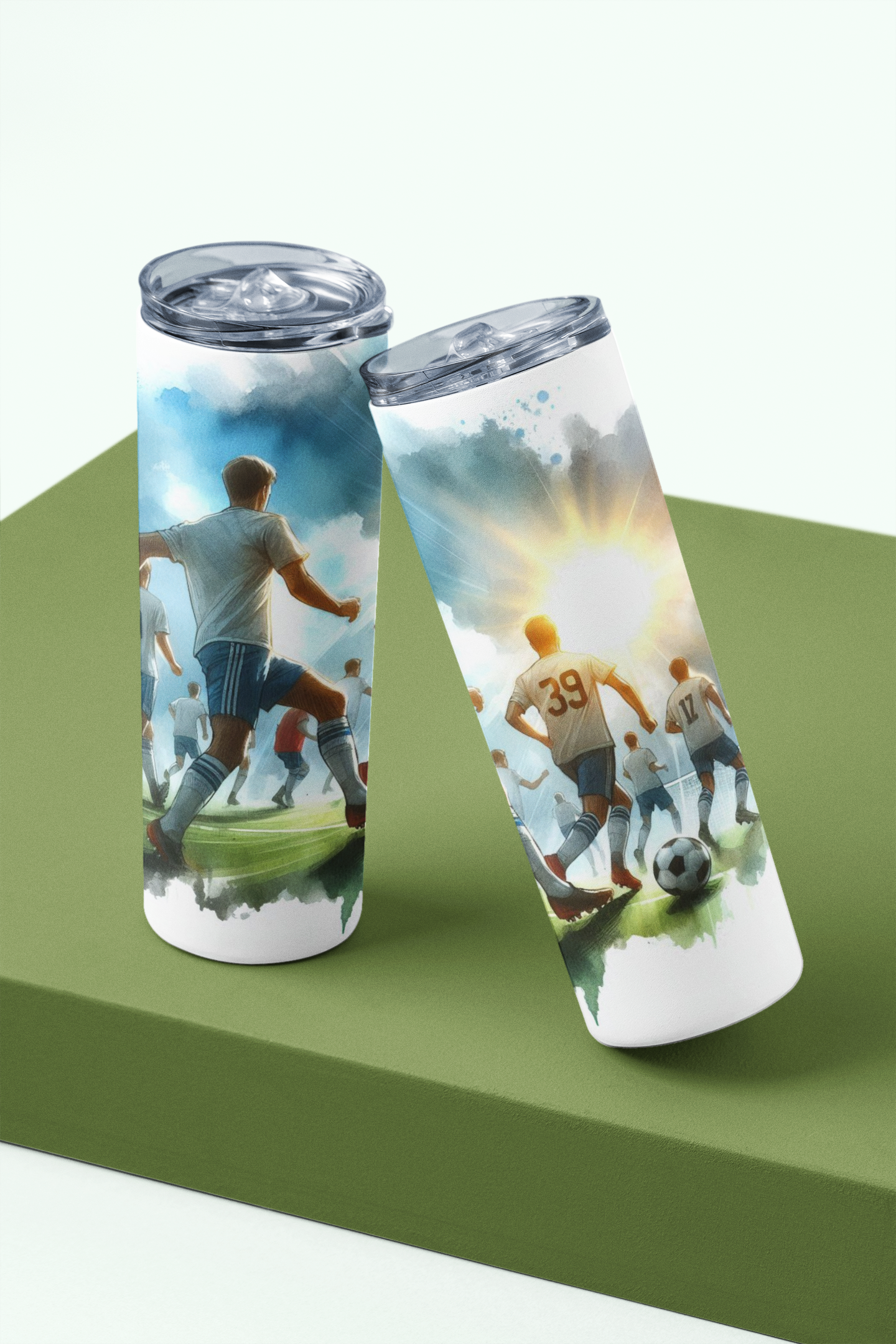 Image de tumbler 20 oz de sport soccer