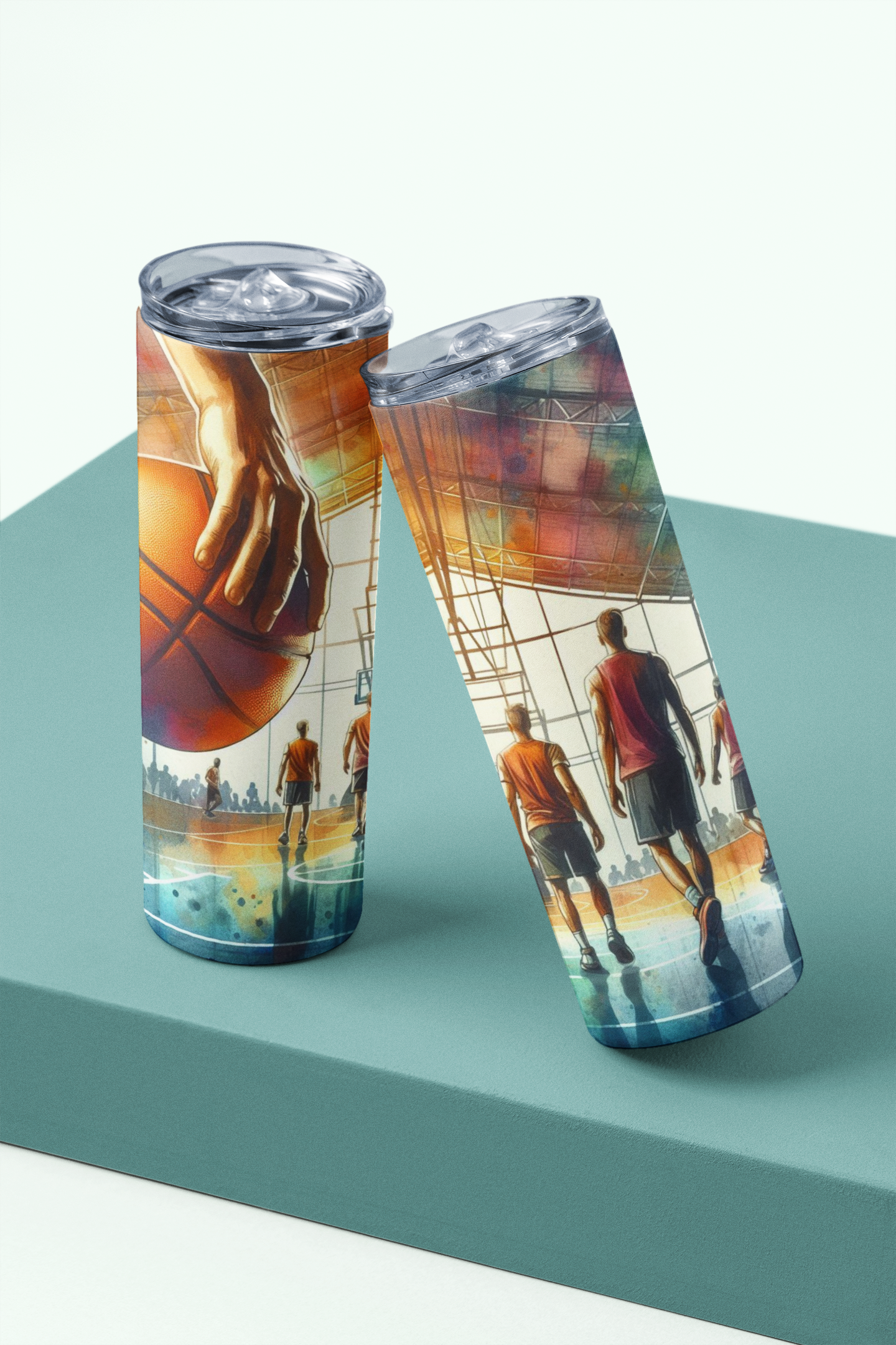 Image de tumbler 20 oz de sport Basketball