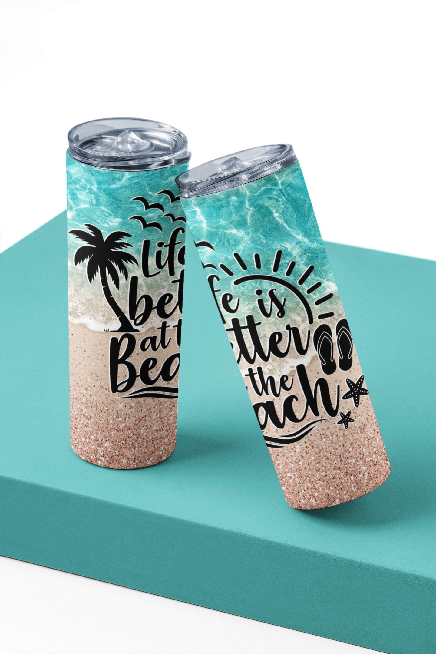 Tumbler de 20 oz Life is better at the beach