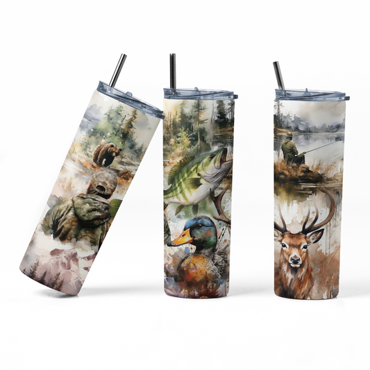 Image de chasse et de pêche - Tumbler de 20oz