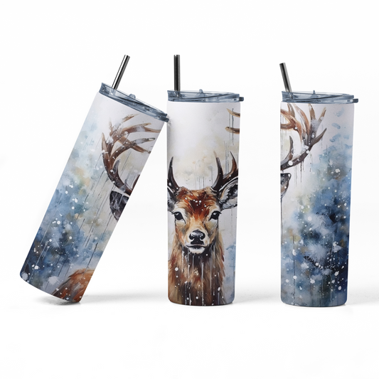 Bouteille isotherme - Chevreuil d'hiver 2